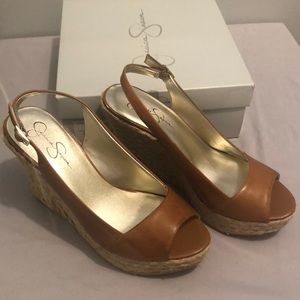 Jessica Simpson Glorie Wedges Sz 10